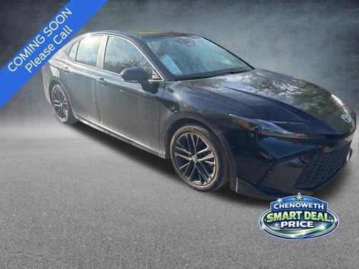 Midnight Black Metallic 2025 Toyota Camry SE