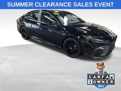 Midnight Black Metallic 2025 Toyota Camry SE