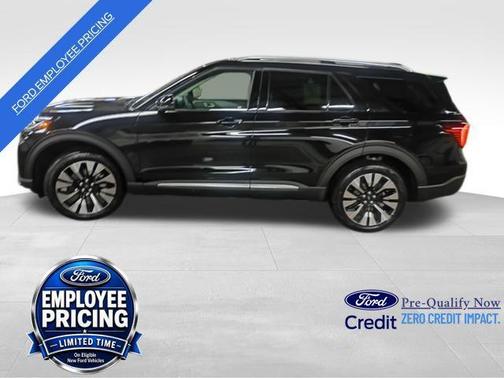 Agate Black Metallic 2026 Ford Explorer Platinum