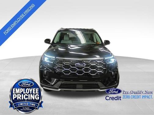 Agate Black Metallic 2026 Ford Explorer Platinum