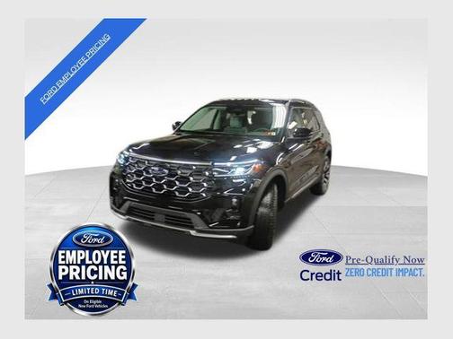 Agate Black Metallic 2026 Ford Explorer Platinum