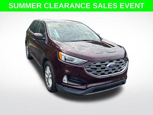 Burgundy 2021 Ford Edge SEL