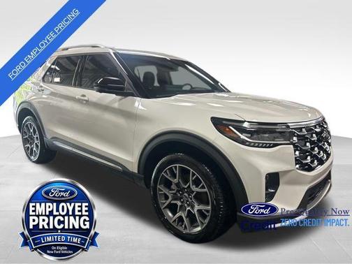 Star White Metallic Tri-Coat 2025 Ford Explorer Platinum
