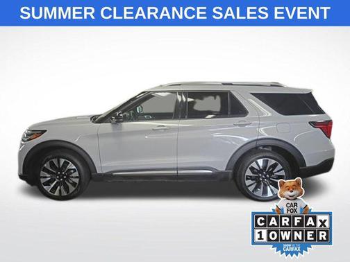 White Metallic 2025 Ford Explorer Platinum