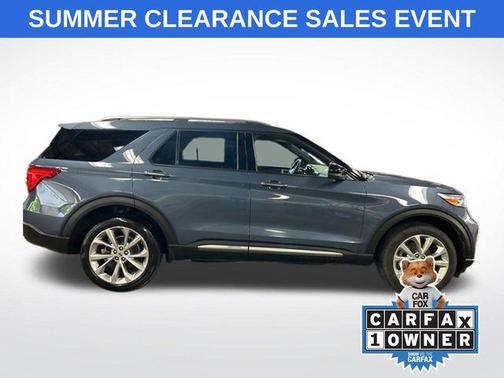 Infinite Blue Metallic Tinted Clearcoat 2021 Ford Explorer Platinum