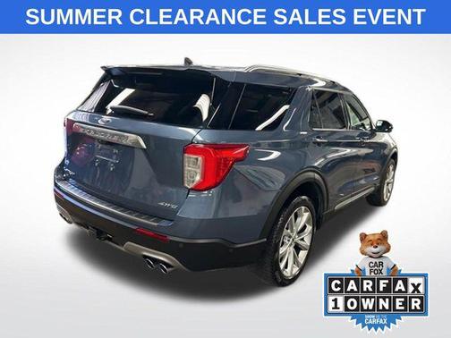 Infinite Blue Metallic Tinted Clearcoat 2021 Ford Explorer Platinum