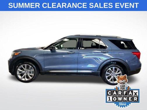 Infinite Blue Metallic Tinted Clearcoat 2021 Ford Explorer Platinum