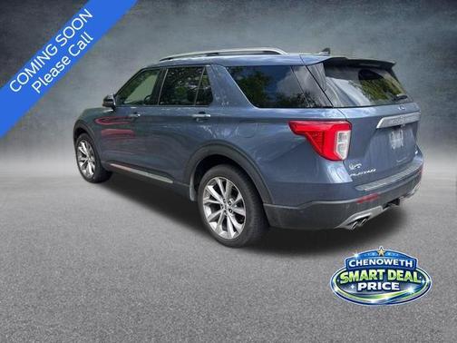Infinite Blue Metallic Tinted Clearcoat 2021 Ford Explorer Platinum