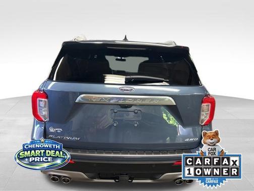 Infinite Blue Metallic Tinted Clearcoat 2021 Ford Explorer Platinum