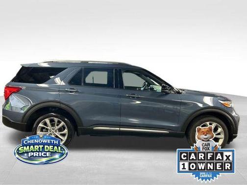 Infinite Blue Metallic Tinted Clearcoat 2021 Ford Explorer Platinum