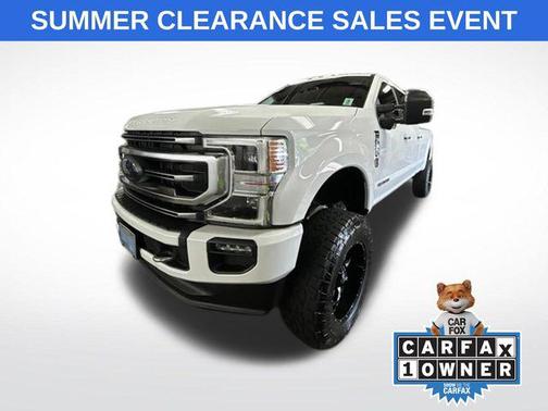 Star White Metallic Tri-Coat 2022 Ford F-350 Platinum