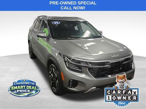 Steel Gray 2024 Kia Seltos SX Turbo