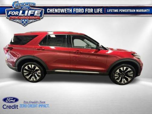 Rapid Red Metallic Tinted Clearcoat 2026 Ford Explorer Platinum