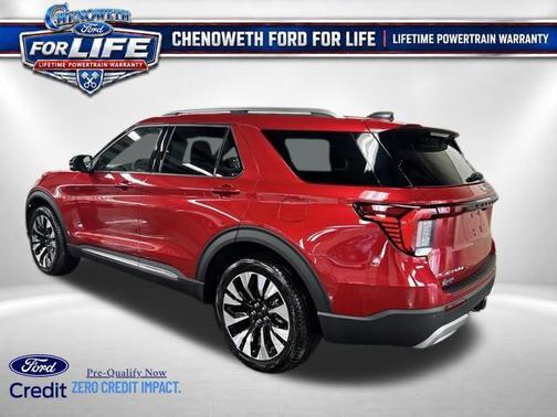 Rapid Red Metallic Tinted Clearcoat 2026 Ford Explorer Platinum