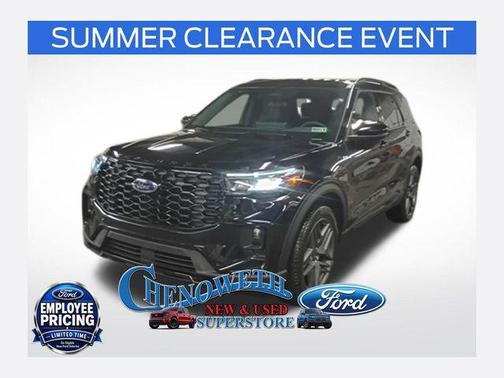 Agate Black Metallic 2026 Ford Explorer ST-Line