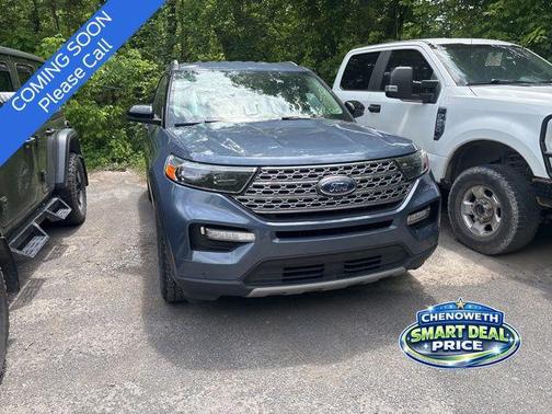 Blue 2021 Ford Explorer Limited