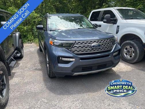 Blue 2021 Ford Explorer Limited