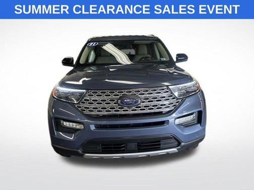 Blue 2021 Ford Explorer Limited
