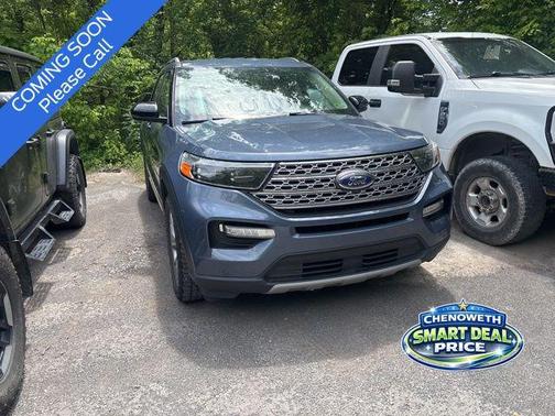 Blue 2021 Ford Explorer Limited