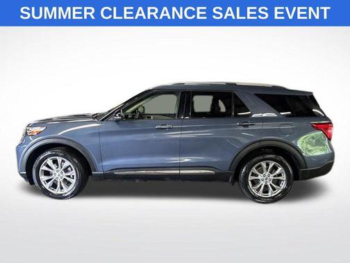 Blue 2021 Ford Explorer Limited