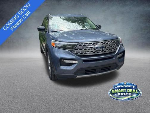 Blue 2021 Ford Explorer Limited