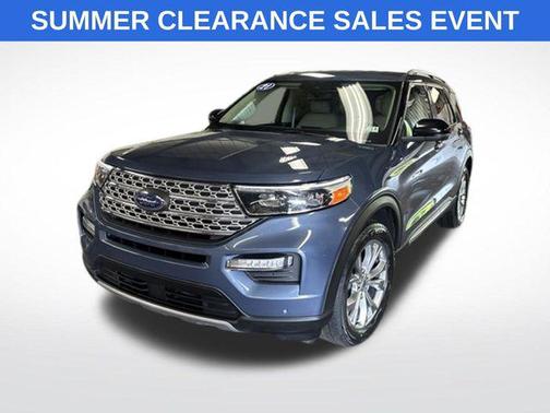 Blue 2021 Ford Explorer Limited
