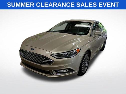 White Platinum Metallic Tri-Coat 2017 Ford Fusion Titanium