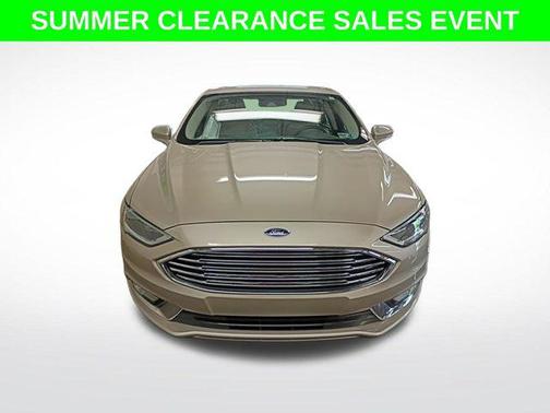 White Platinum Metallic Tri-Coat 2017 Ford Fusion Titanium