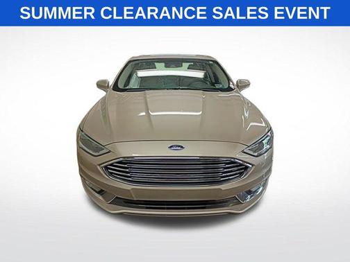 White Platinum Metallic Tri-Coat 2017 Ford Fusion Titanium