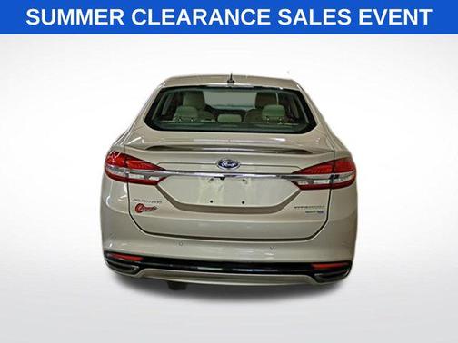 White Platinum Metallic Tri-Coat 2017 Ford Fusion Titanium