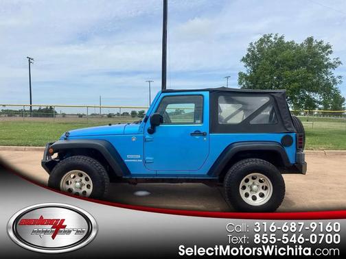 Blue 2010 Jeep Wrangler Sport