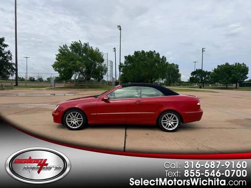 Red 2008 Mercedes-Benz CLK-Class CLK 350