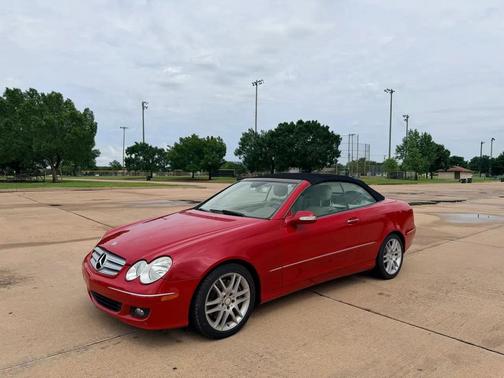 Red 2008 Mercedes-Benz CLK-Class CLK 350