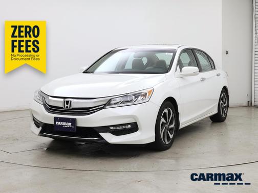 White 2017 Honda Accord EX-L
