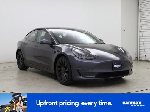 Gray 2022 Tesla Model 3 Performance