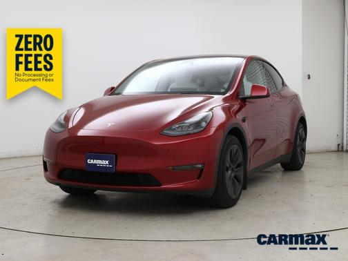 Red 2024 Tesla Model Y Long Range