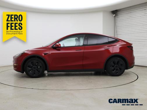 Red 2024 Tesla Model Y Long Range