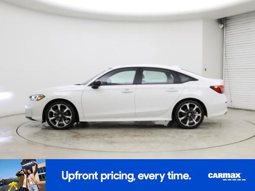 White 2025 Honda Civic Hybrid Sport