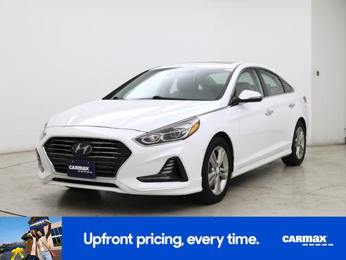 White 2018 Hyundai SONATA Limited