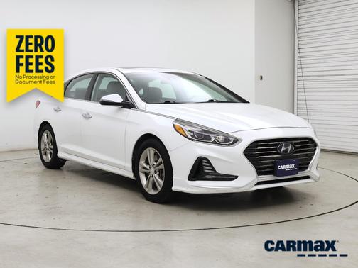 White 2018 Hyundai SONATA Limited
