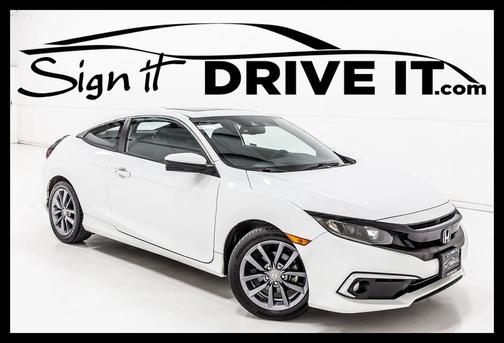 Platinum White Pearl 2019 Honda Civic EX