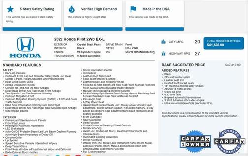 2022 Honda Pilot 2WD EX-L