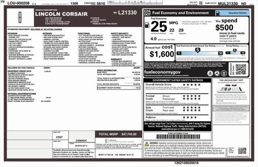 2021 Lincoln Corsair Reserve