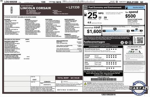 2021 Lincoln Corsair Reserve