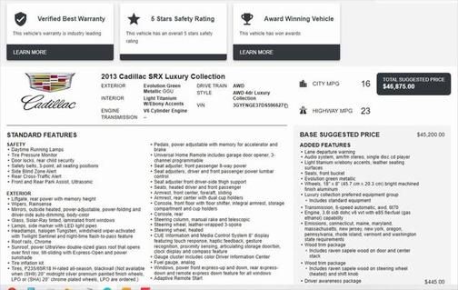 2013 Cadillac SRX Luxury Collection