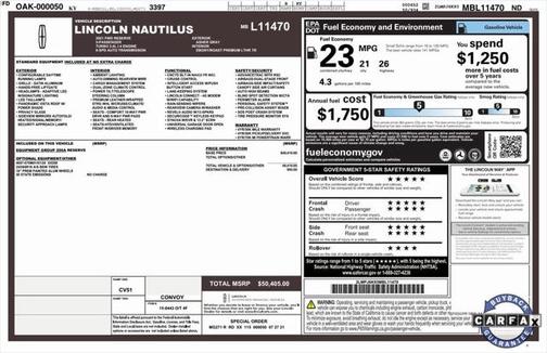 2021 Lincoln Nautilus Reserve