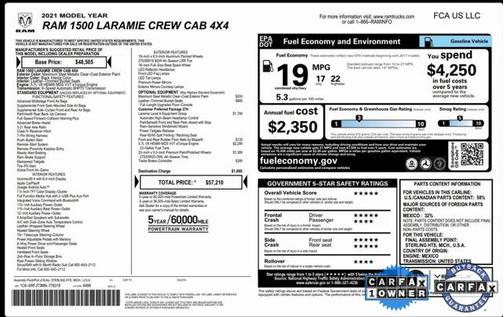 2021 RAM 1500 Laramie