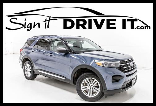 Infinite Blue Metallic Tinted Clearcoat 2021 Ford Explorer XLT