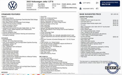 2023 Volkswagen Jetta 1.5T S