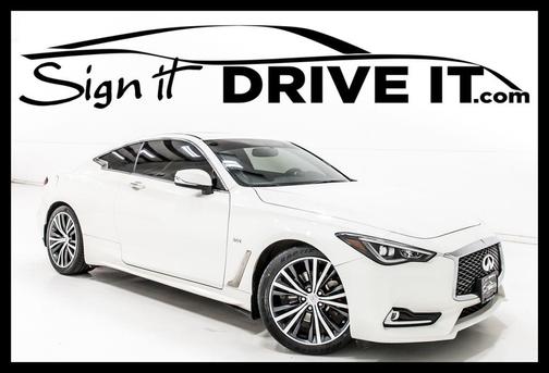 Majestic White 2018 INFINITI Q60 3.0T LUXE